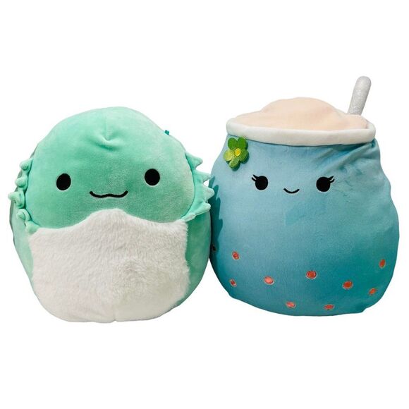 Squishmallows Other - Squishmallows Abe Bearded Dragon (Target Exclusive) & Jakarria Boba Tea Lot of 2